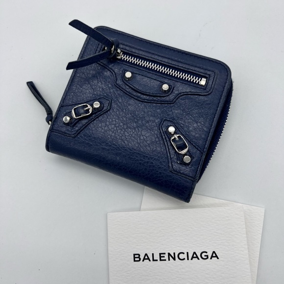 balenciaga compact wallet